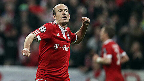 Arjen Robben beim Torjubel