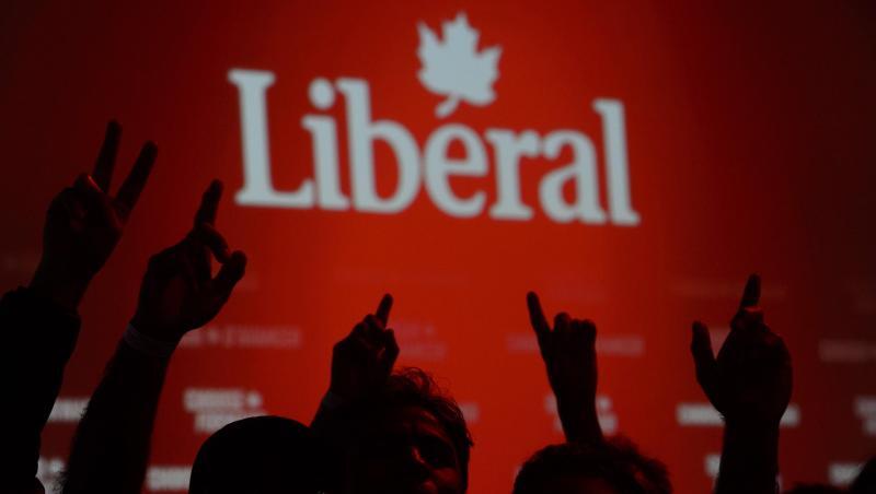Anhänger der Liberalen von Premierminister Trudeau jubeln über die Wahlergebnisse. Anhänger der Liberalen von Premierminister Trudeau jubeln über die Wahlergebnisse.