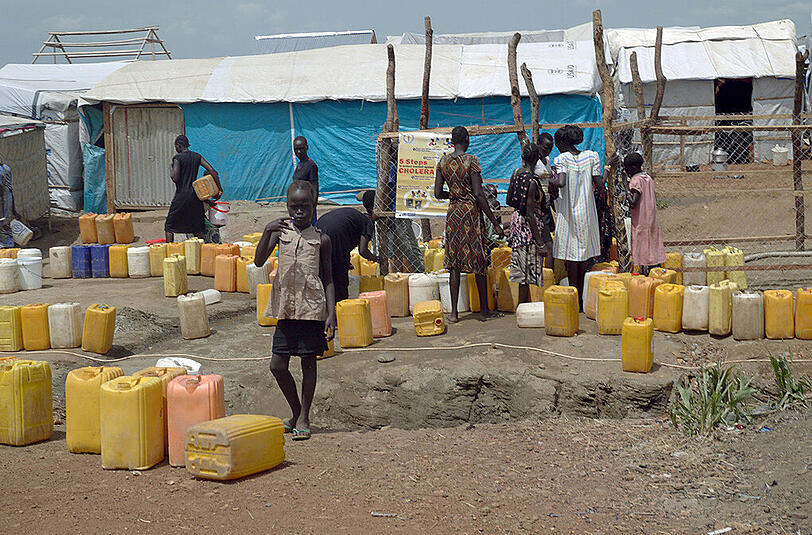 Das UN-Flüchtlingscamp in Juba.