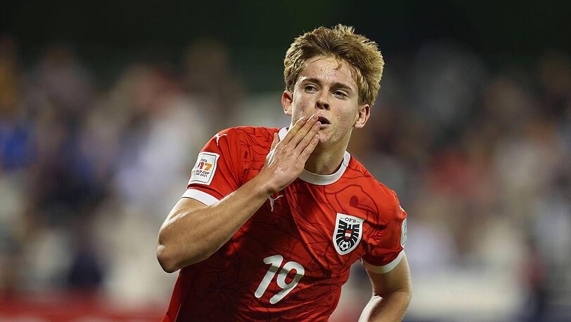 Österreichs U17-Held Johannes Moser soll beim FC Bayern auf dem Radar sein.