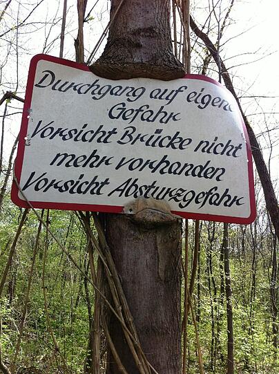 Hier ist Vorsicht geboten.