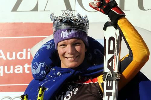 Die Königin des Slaloms: Maria Riesch, die vier Bewerbe in Serie gewann.