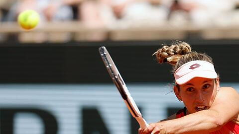 Elise Mertens hat sich bei der French Open gegen Jessica Pegula durchgesetzt.