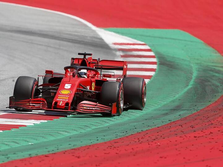 Fährt in Spielberg nur hinterher: Ferrari-Pilot Sebastian Vettel.