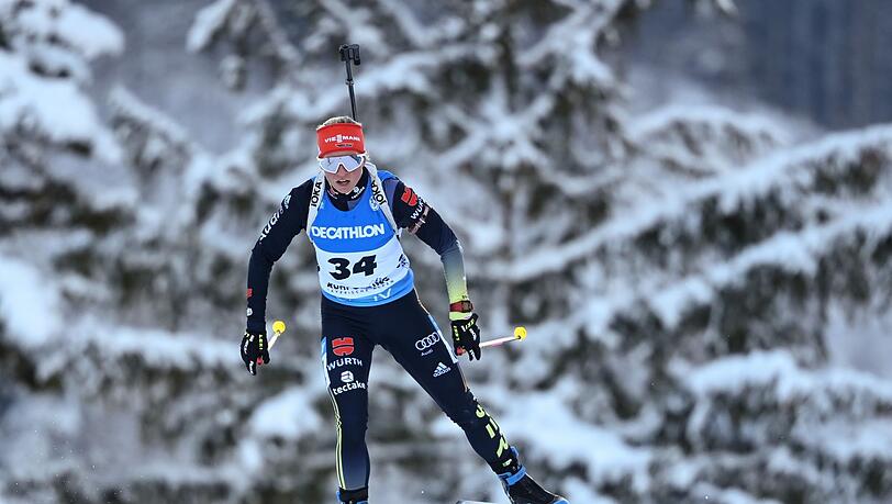 Beste Deutsche beim Sprint in Ruhpolding: Franziska Hildebrand.