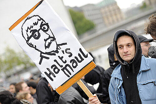 Proteste gegen Thilo Sarrazin in Berlin