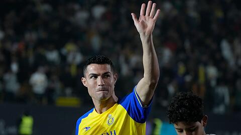 Cristiano Ronaldo spielt jetzt für den Club Al-Nassr in Saudi-Arabien.