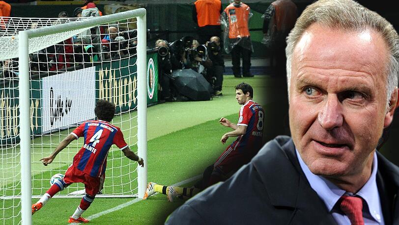 Bayern-Vorstand Karl-Heinz Rummenigge findet, dass das Tor von Mats Hummels aus einer Abseitsposition erzielt wurde. Bayern-Vorstand Karl-Heinz Rummenigge findet, dass das Tor von Mats Hummels aus einer Abseitsposition erzielt wurde.