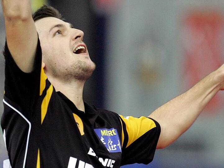 Timo Boll besiegte den Olympiasieger Ma Lin.