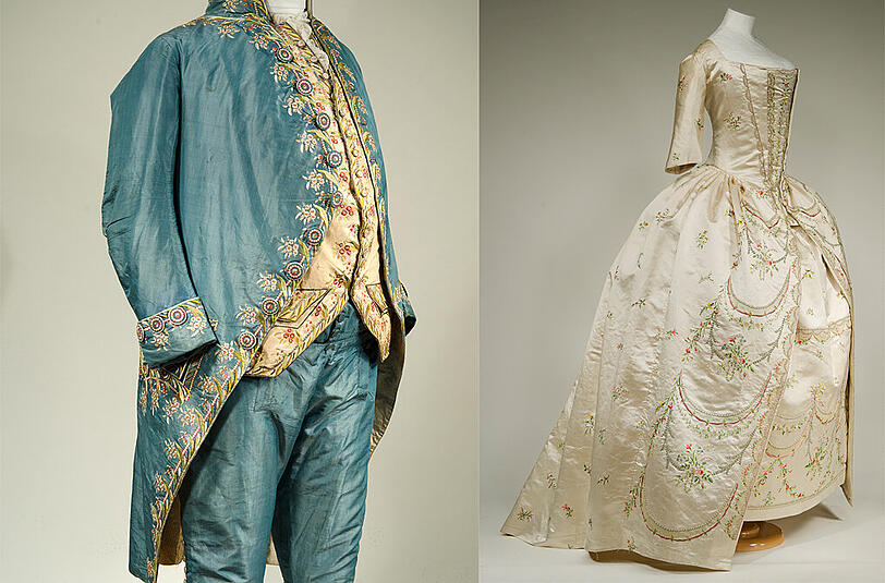 Robe und Rock aus der Studioausstellung &bdquo;Aus dem Rahmen&ldquo;.