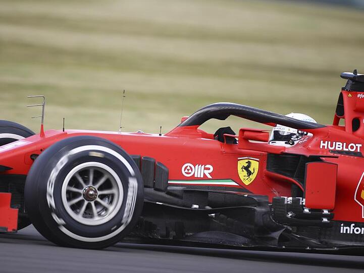 Sebastian Vettel wurde im Ferrari nur Zehnter.