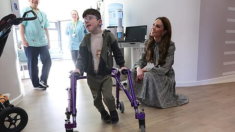 Prinzessin Kate während ihres Besuchs in einem walisischen Kinderhospiz.