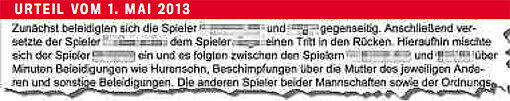 &bdquo;Hurensohn!&ldquo;: Vorfälle im Kreisklasse-Spiel TSV Turnerbund München gegen FC Wacker München.