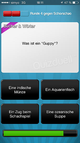 Die Antwort ist: Ein Aquarienfisch