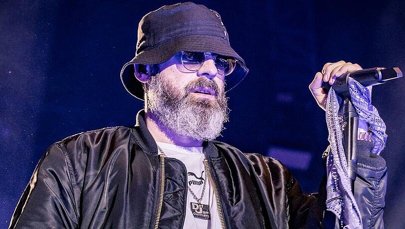 Rapper Sido auf der Bühne.