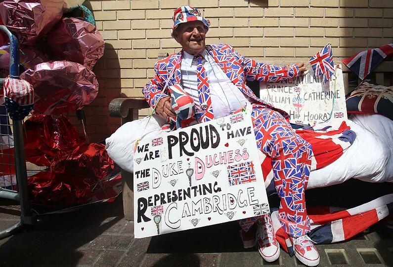 London wartet auf das Royal Baby