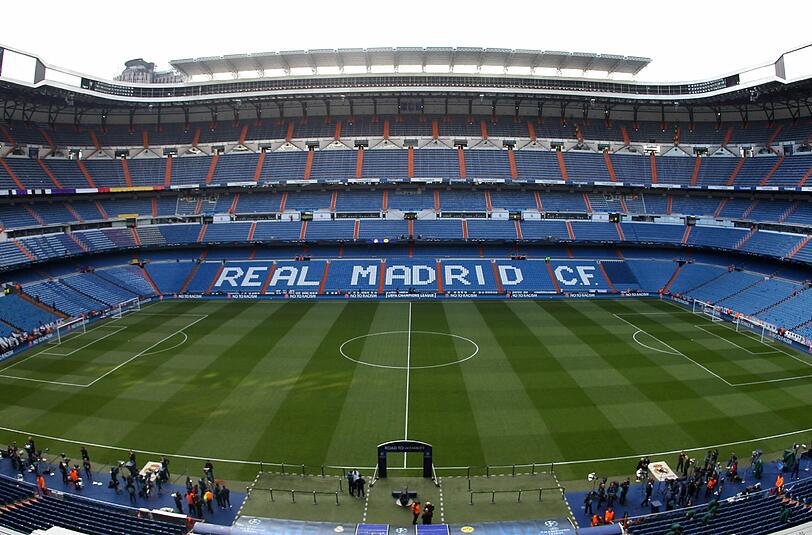 Das Santiago Bernabéu in Madrid ist kein verheißungsvolle Pflaster für deutsche Mannschaften im Europapokal. Nur die Bayern konnten bislang hier gewinnen.