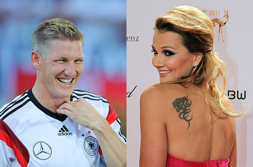 Big Fan: Franziska van Almsick ist begeistert von der Leistung von Bastian Schweinsteiger