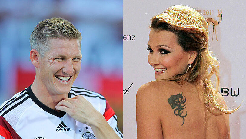 Big Fan: Franziska van Almsick ist begeistert von der Leistung von Bastian Schweinsteiger Big Fan: Franziska van Almsick ist begeistert von der Leistung von Bastian Schweinsteiger
