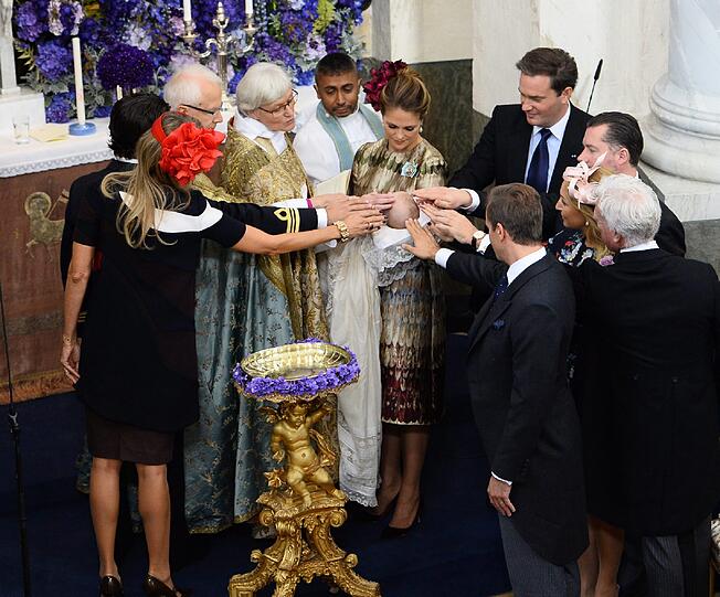 Am Sonntag wurde der kleine Schweden-Prinz Nicolas getauft