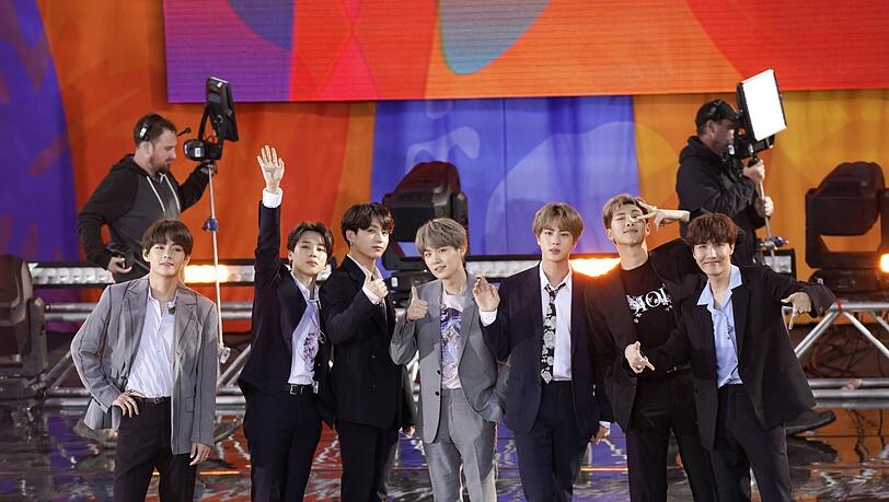 Die K-Pop-Gruppe BTS . Die K-Pop-Gruppe BTS .