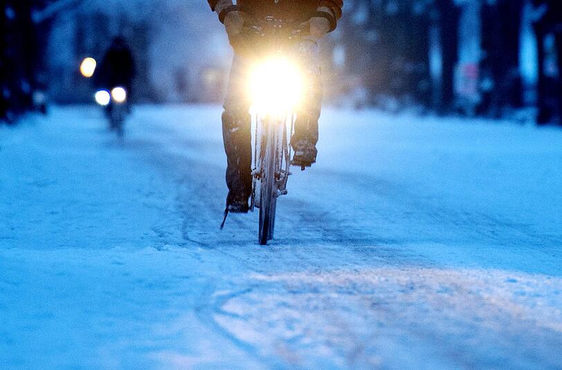 Die richtige Beleuchtung beim Fahrrad ist besonders im Winter wichtig.