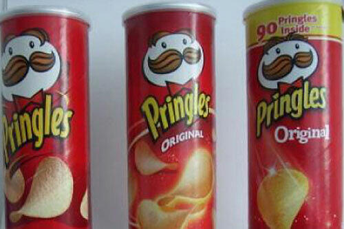 Einer der Kandidaten für die Mogelpackung des Jahres: Der Inhalt der Pringles-Dosen wurde heimlich reduziert