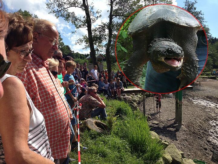 Suche nach einer Alligator-Schildkröte: Die Bevölkerung verfolgt die Suchaktion der Einsatzkräfte ganz genau.