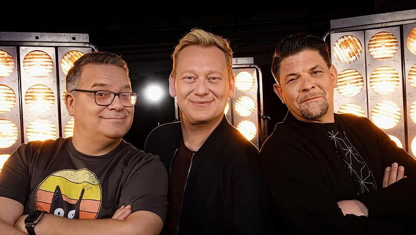 Elton, Jens "Knossi" Knossalla, Tim Mälzer (v.l.).