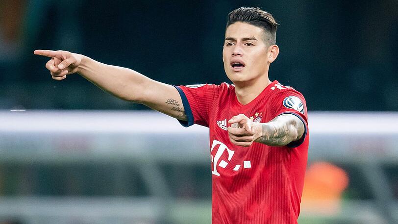 Von Real Madrid an den FC Bayern ausgeliehen: James.