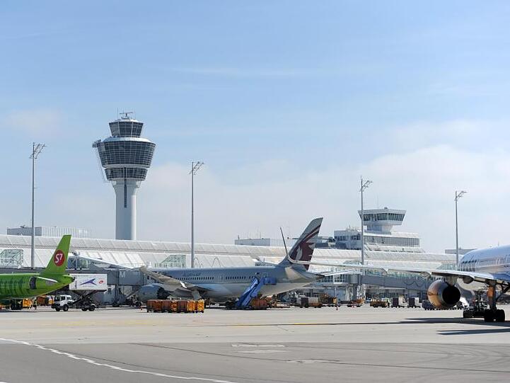 Der Münchener Flughafen. Foto: Andreas Gebert/Archivbild