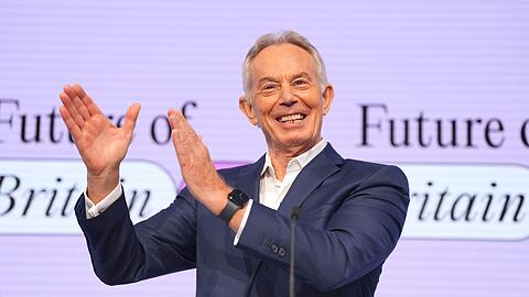 Der ehemalige britische Premierminister Tony Blair wird für eine wichtige Rolle in der Übergangszeit nach einem Kriegsende gehandelt. (Archivbild)