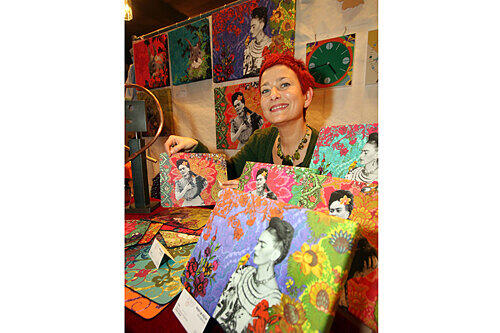 Stephanie Berstel vom Atelier &bdquo;Wohngemüse&ldquo; ist Kahlo-Fan.
