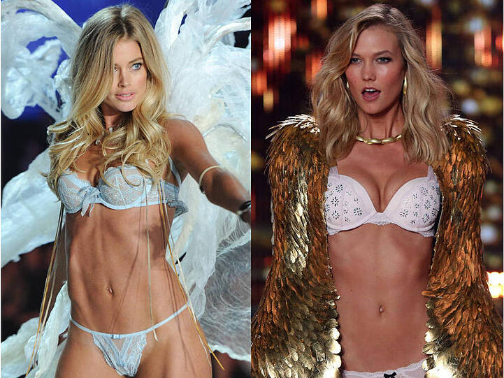 Da flattern sie davon: Doutzen Kroes und Karlie Kloss