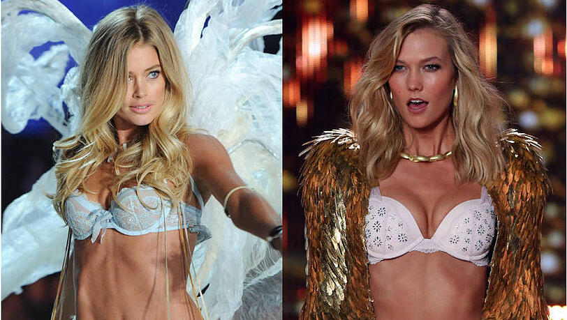 Da flattern sie davon: Doutzen Kroes und Karlie Kloss Da flattern sie davon: Doutzen Kroes und Karlie Kloss