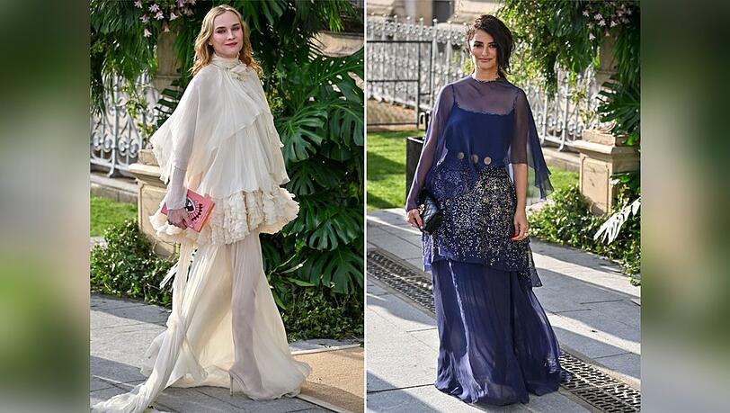 Wow-Auftritte von Diane Kruger (l.) und Penélope Cruz bei der Haute Couture Fashion Week in Paris.