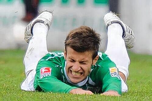 Beißt auf die Zähne und stellt sich zur Verfügung: Marco Caligiuri, der Stabilisator im Fürther Spiel.