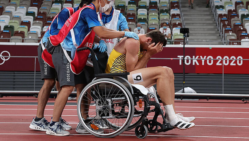 Das bittere Ende einer olympischen Reise: Die Spiele in Tokio musste Niklas Kaul wegen einer Verletzung bereits früh beenden.