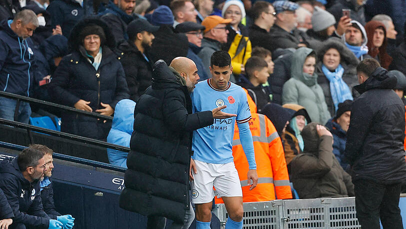 Zwischen Pep Guardiola und João Cancelo soll es zuletzt Streit gegeben haben.