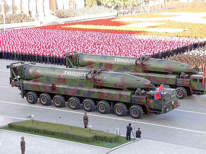 Militärparade in Pjöngjang: Nordkorea bleibt weiterhin unberechenbar.