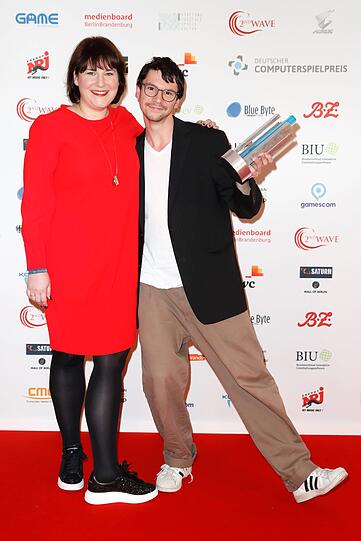 Marie-Blanche Stössinger und Jumpsuit Entertainment (Gewinner "Bestes Kinderspiel")
