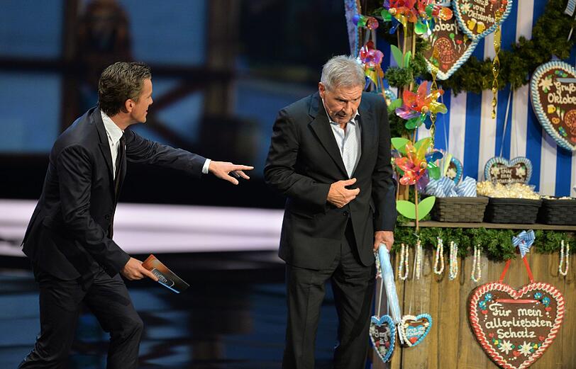 Markus Lanz und Harrison Ford