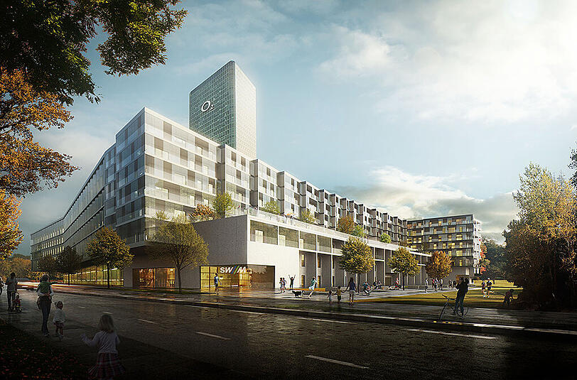 Klare Kanten, viel Glas, viel Platz: Der Sieger-Entwurf des Realisierungswettbewerbs kommt von einem Architekten-Team aus Wien.