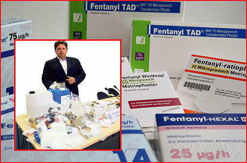 Fentanyl ist ein Medikament und soll eigentlich Schmerzen lindern &ndash; viele Süchtige aber berauschen sich damit. Armin Aumüller, Chef des Münchner Drogendezernats: "Fentanyl ist irre gefährlich".