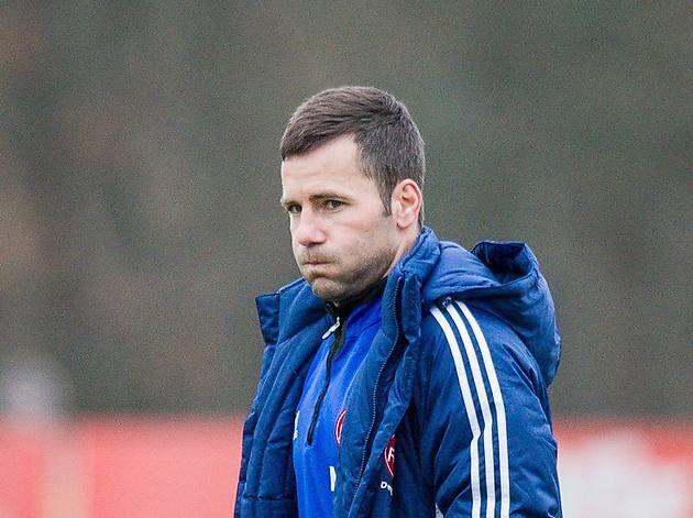 Musste nach dem schwachen Auftritt seiner Jungs gegen Hoffenheim mal ordentlich durchpusten: Club-Coach Michael Wiesinger.