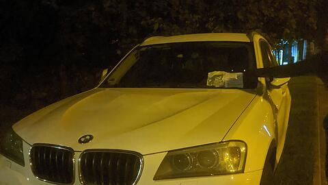 Ein Foto der Aktion gegen SUVs in München.
