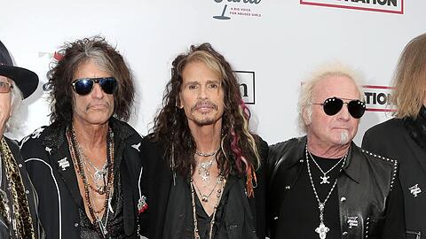 Peace out Aerosmith: Die Band um Steven Tyler (M.) hört auf.