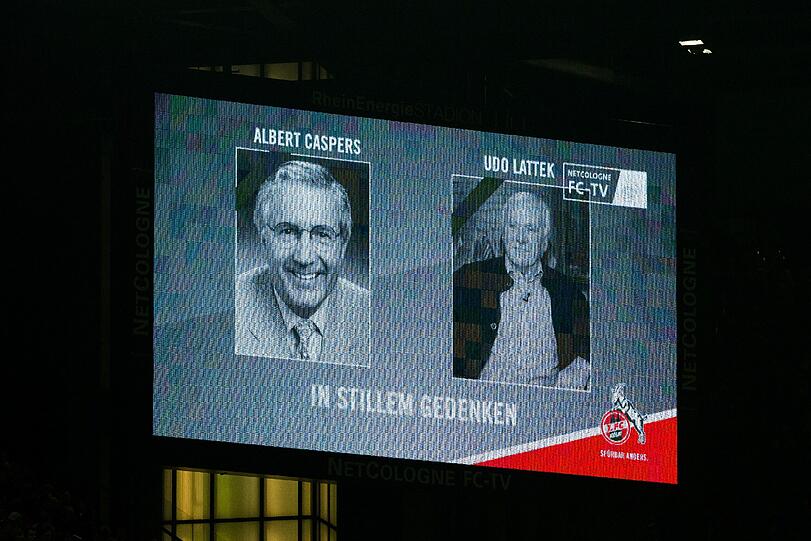 Auch in Köln zeigte man Anteilnahme. Die Kölner hielten eine Schweigeminute für mehrere verstorbene Vereinsmitglieder ab, darunter Udo Lattek und der ehemalige Präsident Albert Capsers.