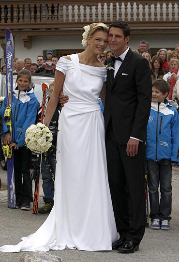 Die schönsten Bilder von der Hochzeit des Ski-Stars.