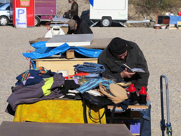 So war der Flohmarkt am Donnerstag im Westend. Die Fotos von Djordje Matkovic.